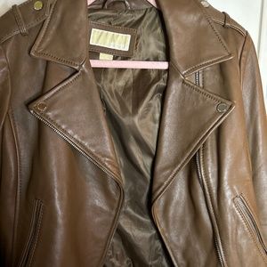 Michael Kohrs Brown Leather Jacket BNWOT